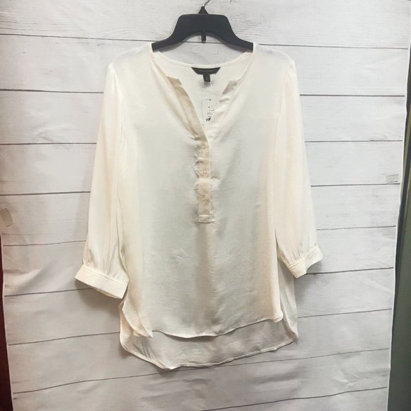 Woman Button Long Sleeve Satige n BeiBanana Republic Size XS New - Picture 11 of 12